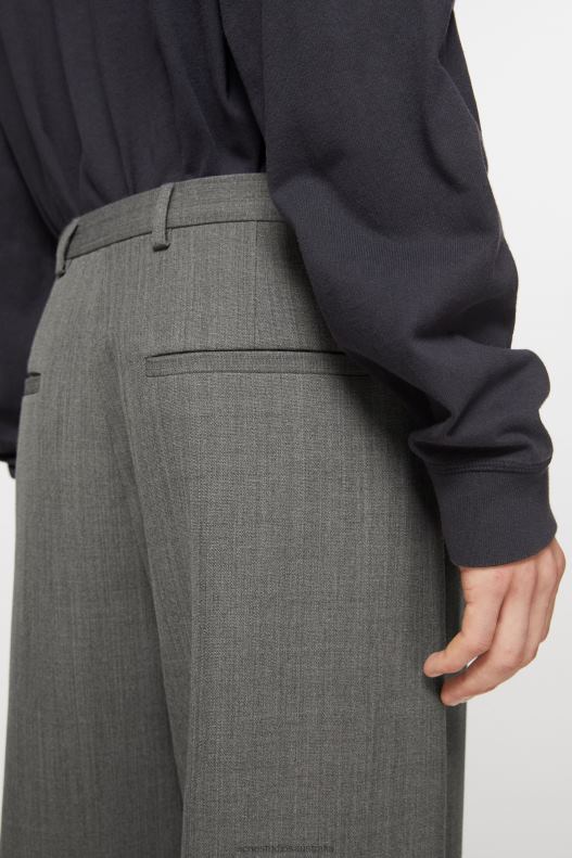 Wool blend trousers Grey Melange Acne Studios R66LJ1049 Apparel