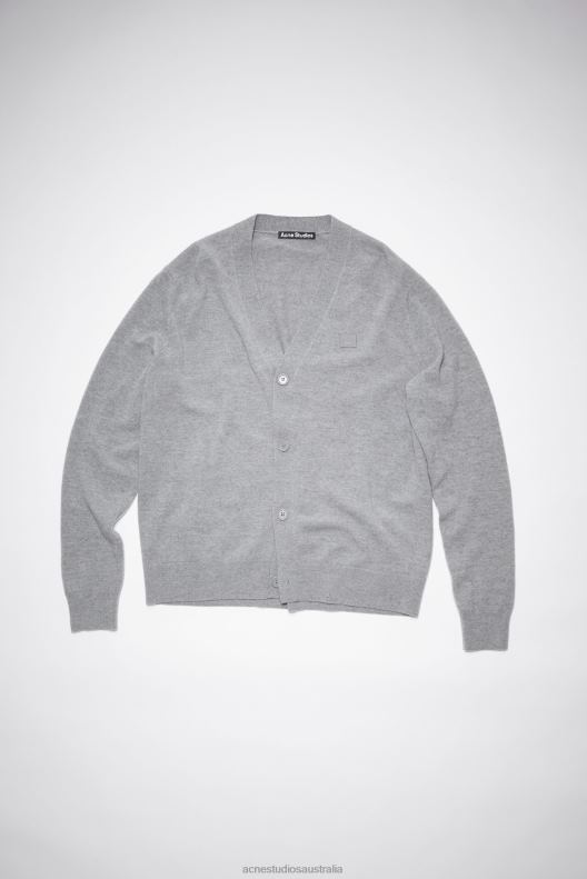 Wool cardigan Unisex Grey Melange Acne Studios R66LJ1182 Apparel