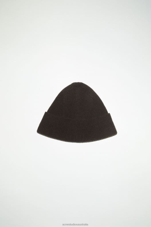 Wool cashmere beanie Dark Brown Acne Studios R66LJ580 Accessories