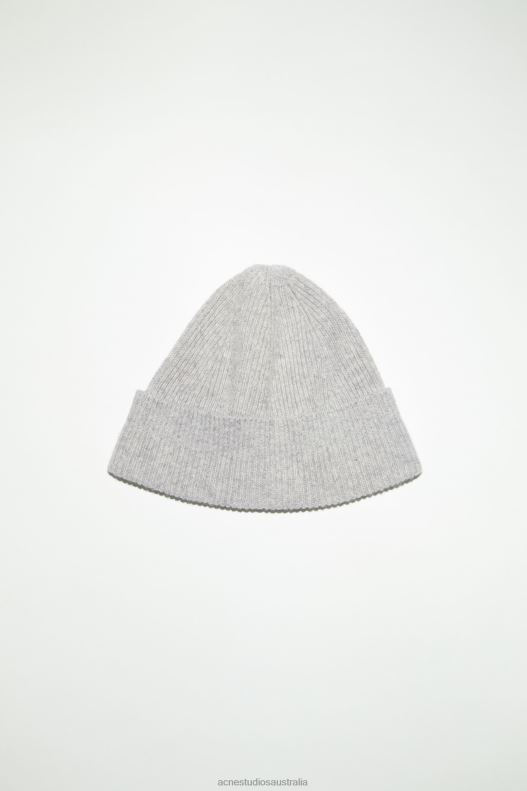 Wool cashmere beanie Light Grey Melange Acne Studios R66LJ662 Accessories