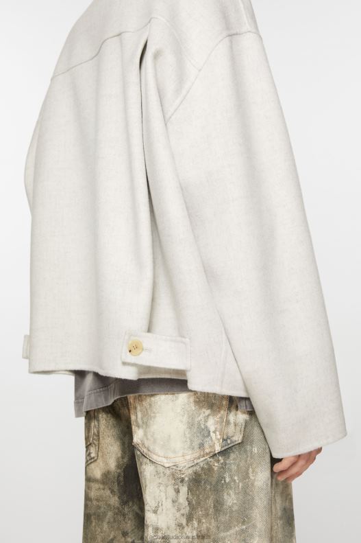 Wool jacket Light Grey Melange Acne Studios R66LJ897 Apparel