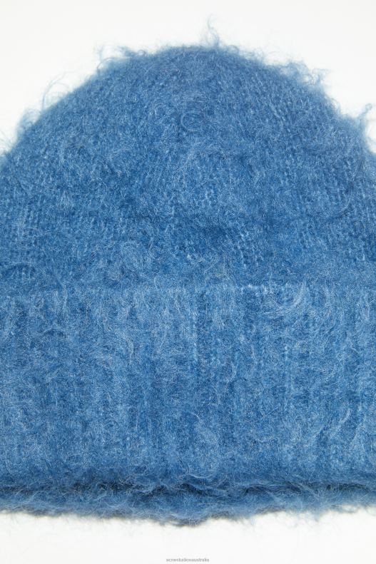 Wool mohair beanie Denim Blue Acne Studios R66LJ563 Accessories