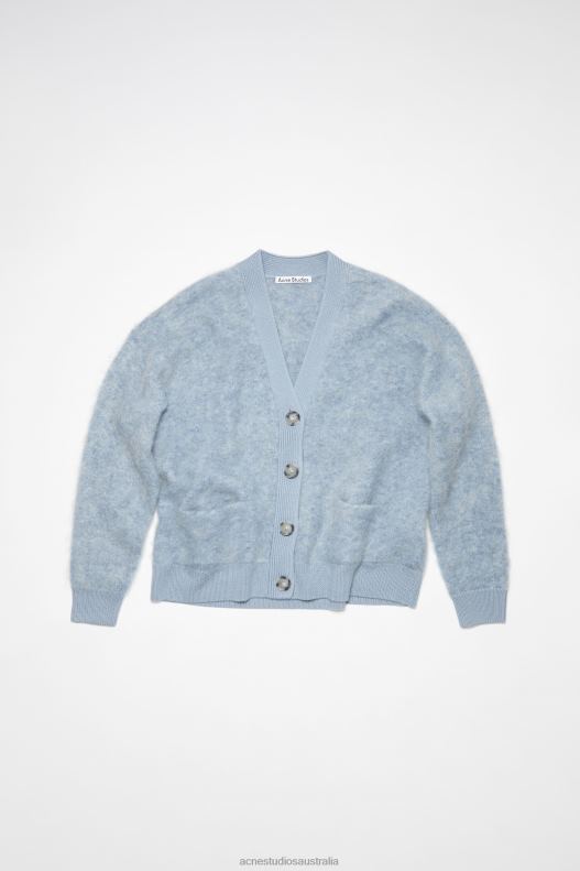 Wool mohair cardigan Denim Blue Acne Studios R66LJ112 Apparel