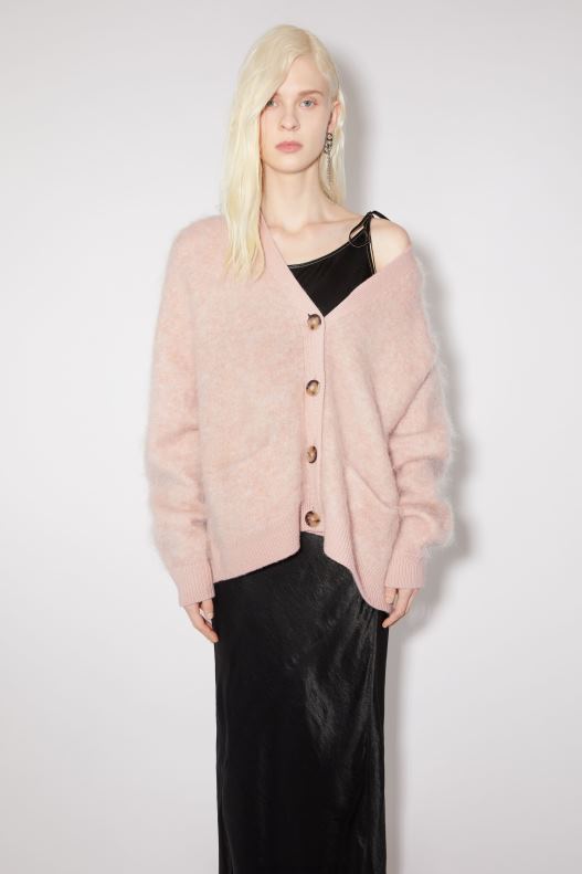 Wool mohair cardigan Faded Pink Acne Studios R66LJ110 Apparel