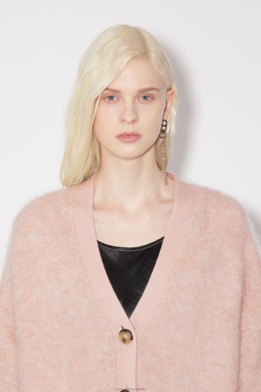 Wool mohair cardigan Faded Pink Acne Studios R66LJ110 Apparel