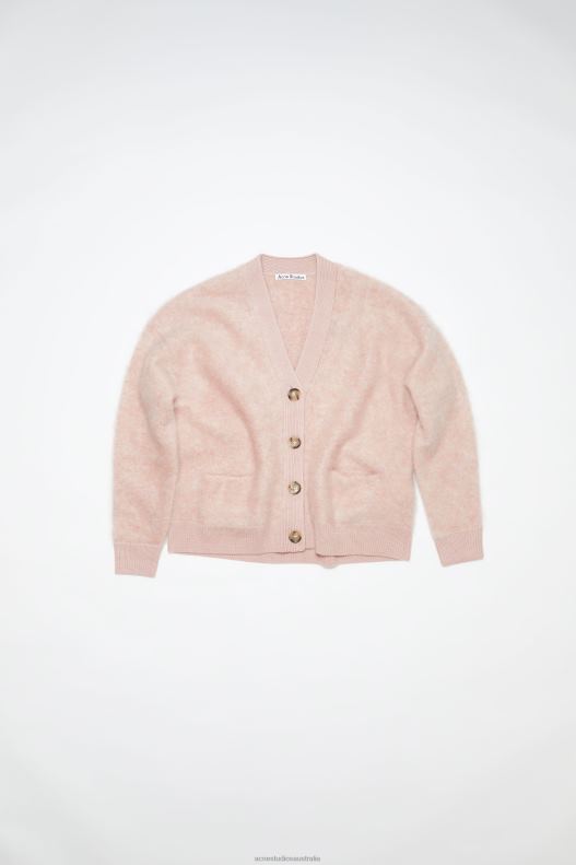 Wool mohair cardigan Faded Pink Acne Studios R66LJ110 Apparel