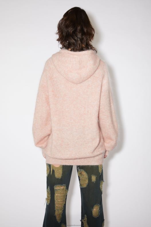 Wool mohair hoodie Faded Pink Acne Studios R66LJ113 Apparel