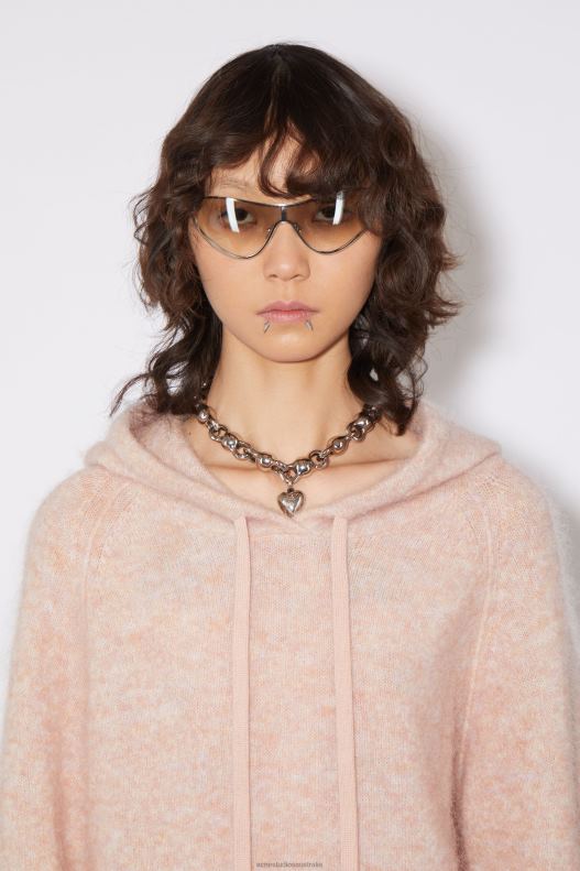 Wool mohair hoodie Faded Pink Acne Studios R66LJ113 Apparel