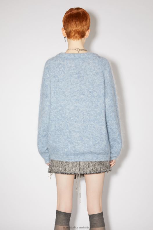 Wool mohair jumper Denim Blue Acne Studios R66LJ106 Apparel