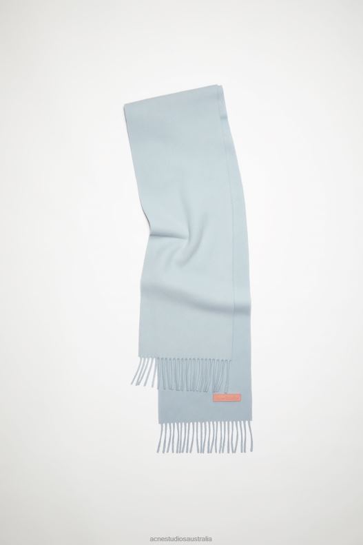 Wool scarf pink label - Narrow Powder Blue Acne Studios R66LJ706 Accessories