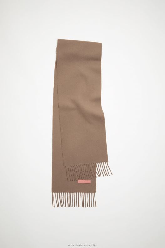 Wool scarf pink label - Narrow Warm Beige Acne Studios R66LJ774 Accessories