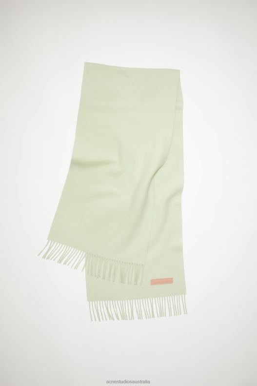 Wool scarf pink label Pale Green Acne Studios R66LJ769 Accessories