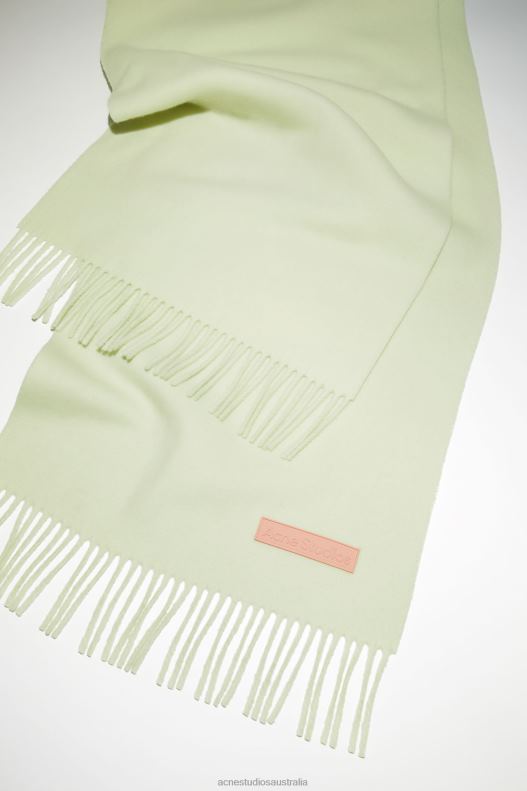 Wool scarf pink label Pale Green Acne Studios R66LJ769 Accessories