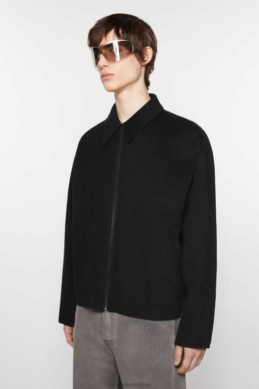 Wool zipper jacket Black Acne Studios R66LJ911 Apparel