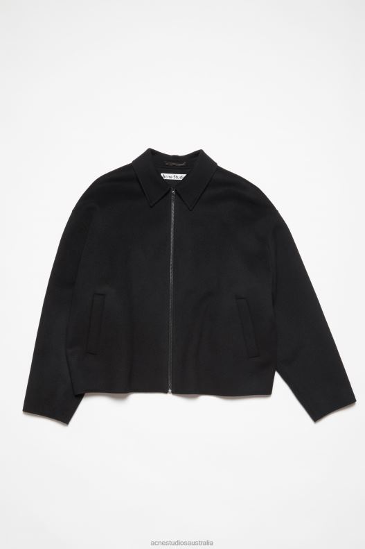 Wool zipper jacket Black Acne Studios R66LJ911 Apparel