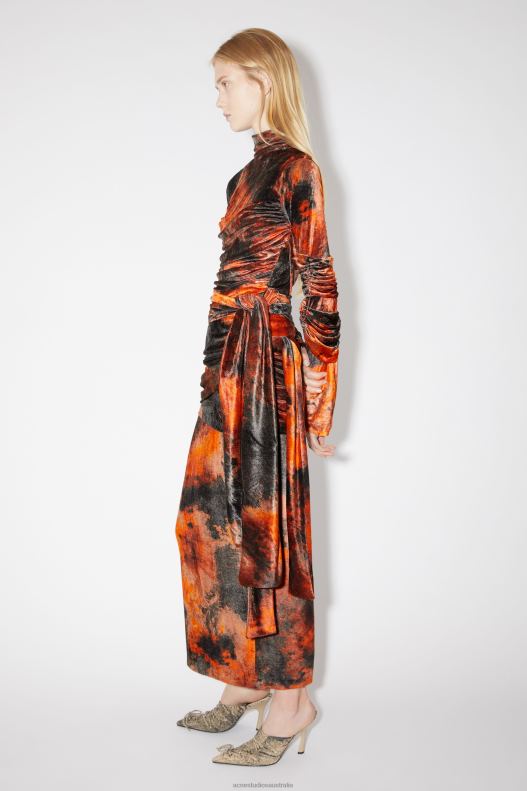 Wrap skirt Runway Show Rust Orange Acne Studios R66LJ348 Apparel