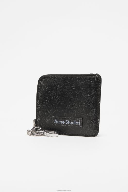 Zip leather wallet Black Acne Studios R66LJ468 Accessories