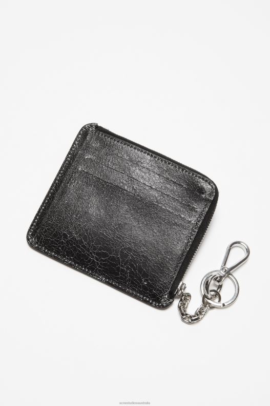 Zip leather wallet Black Acne Studios R66LJ468 Accessories