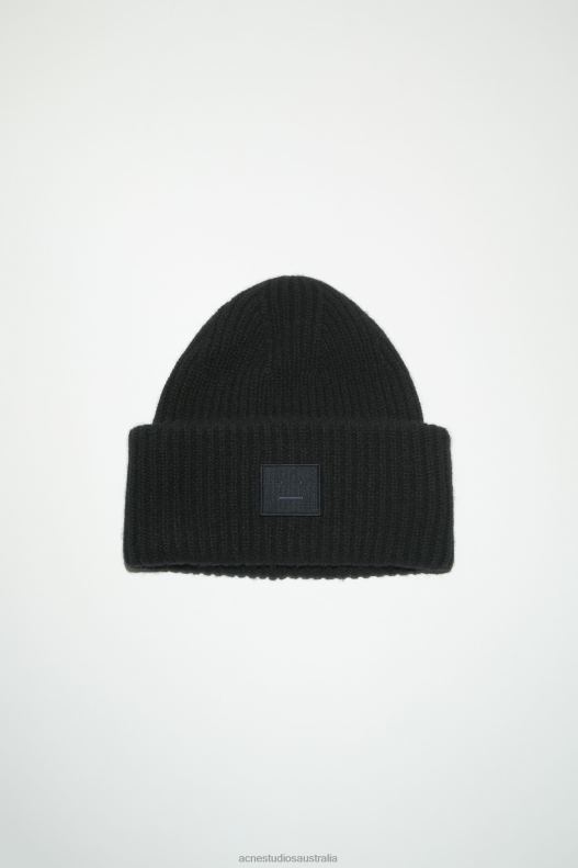 Large face logo beanie Black Acne Studios R66LJ521 Accessories