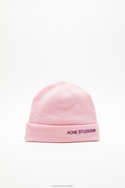 Logo beanie Light Pink Acne Studios R66LJ868 Accessories