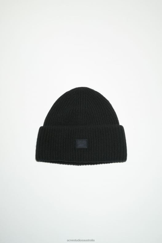 Small face logo beanie Black Acne Studios R66LJ503 Accessories