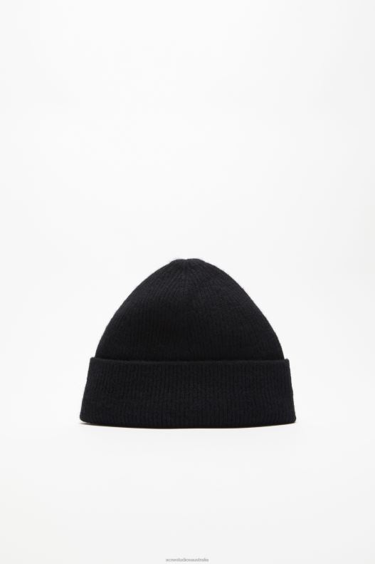 Wool cashmere beanie Black Acne Studios R66LJ456 Accessories