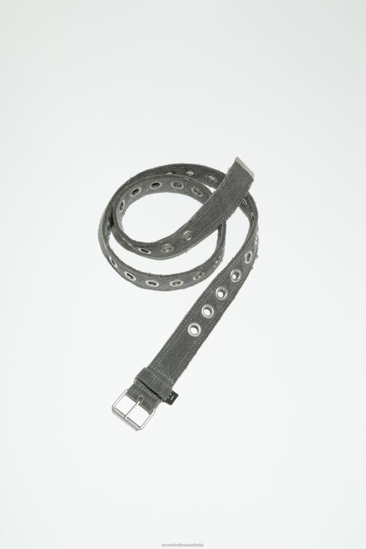 Canvas belt Carbon Grey Acne Studios R66LJ586 Accessories