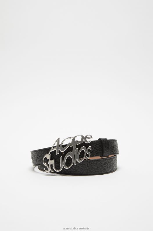 Logo buckle belt Black Acne Studios R66LJ445 Accessories