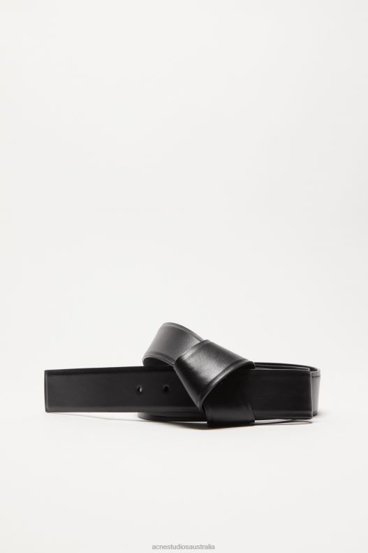 Musubi leather belt Black Acne Studios R66LJ480 Accessories