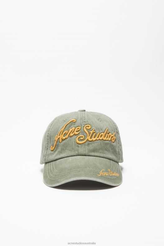 Logo cap Sage Green Acne Studios R66LJ659 Accessories