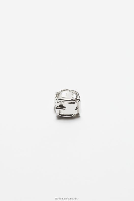 Buckle ring Silver Acne Studios R66LJ676 Accessories