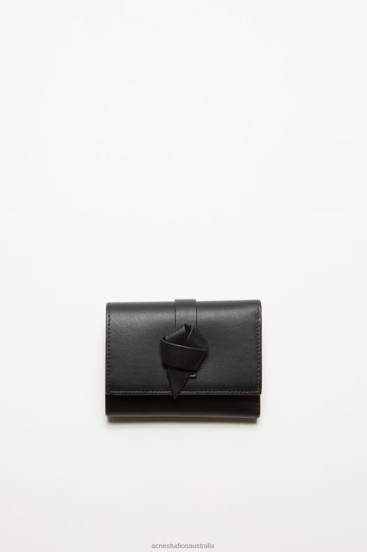 Musubi folded wallet Black Acne Studios R66LJ490 Accessories