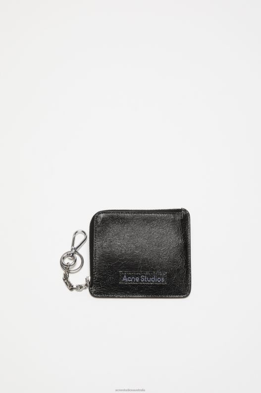 Zip leather wallet Black Acne Studios R66LJ468 Accessories