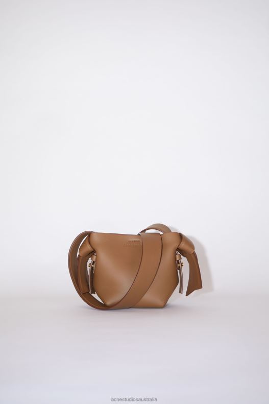 Musubi micro tote Camel Brown Acne Studios R66LJ719 Accessories