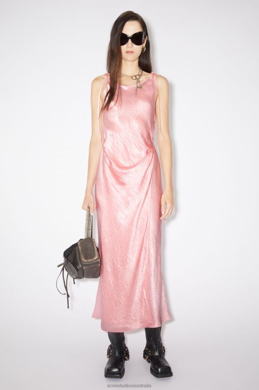 Satin bias cut dress Fresh Pink Acne Studios R66LJ280 Apparel