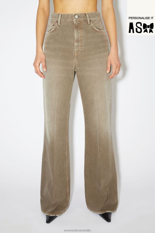 Relaxed fit jeans -2022F Beige Acne Studios R66LJ241 Apparel