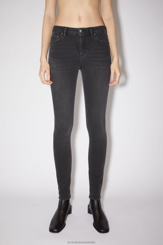 Skinny fit jeans - Climb Used Black Acne Studios R66LJ243 Apparel