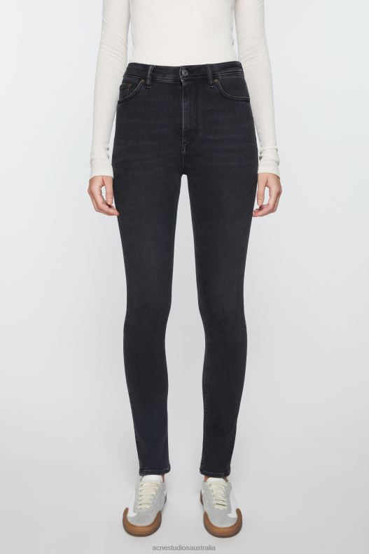 Skinny fit jeans - Peg Used Black Acne Studios R66LJ242 Apparel