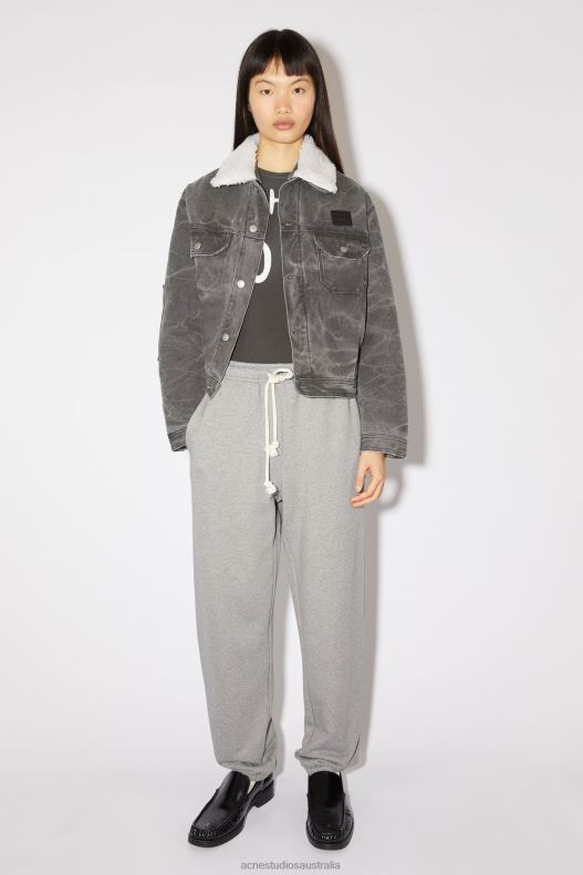 Cotton sweatpants Unisex Light Grey Melange Acne Studios R66LJ311 Apparel