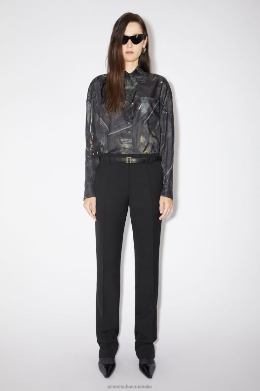 Narrow tailored trousers Black Acne Studios R66LJ330 Apparel