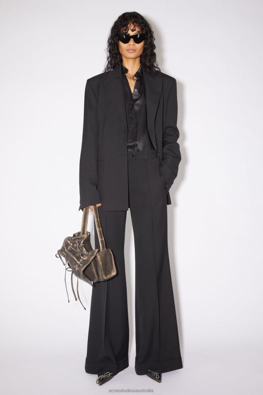 Tailored flared trousers Black Acne Studios R66LJ331 Apparel