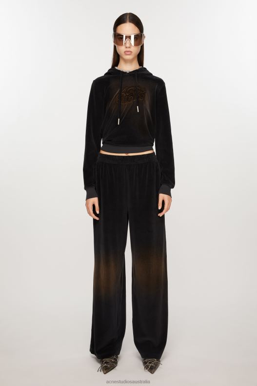 Velour trousers Black Acne Studios R66LJ286 Apparel