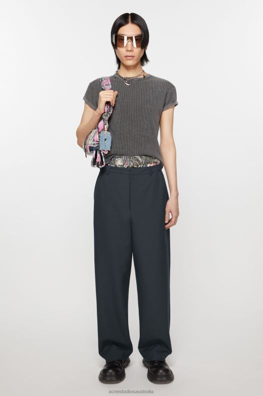 Wool blend trousers Dark Navy Acne Studios R66LJ1047 Apparel