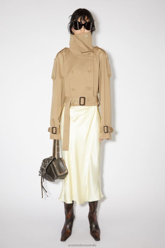 Double-breasted trench jacket Cold Beige Acne Studios R66LJ43 Apparel