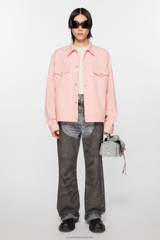 Twill jacket Pale Pink Acne Studios R66LJ889 Apparel