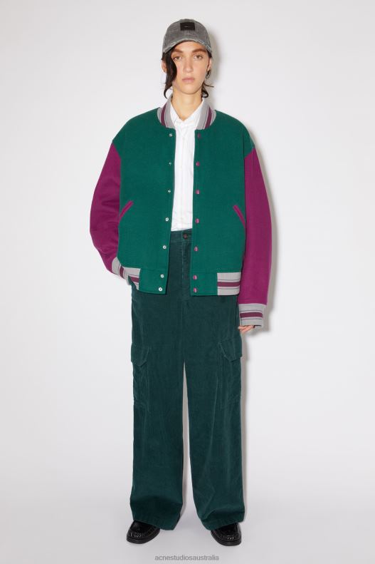 Varsity jacket Unisex Night Green Acne Studios R66LJ23 Apparel