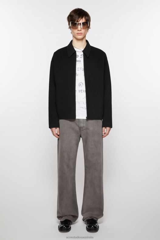 Wool zipper jacket Black Acne Studios R66LJ911 Apparel