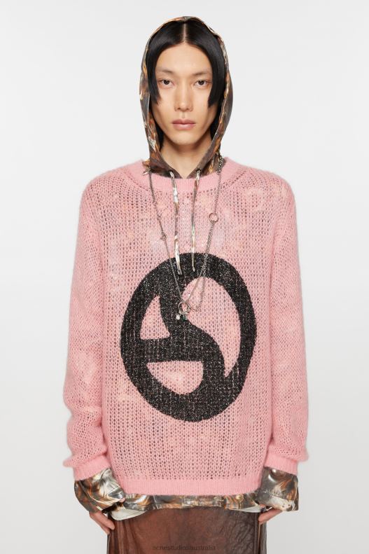 Crew neck sweater Blush Pink Acne Studios R66LJ927 Apparel