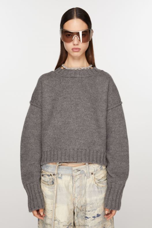 Crew neck wool jumper Dark Grey Acne Studios R66LJ75 Apparel