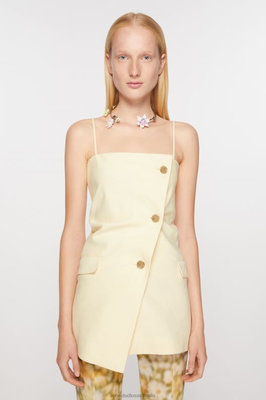 Strap suit top Soft Yellow Acne Studios R66LJ174 Apparel